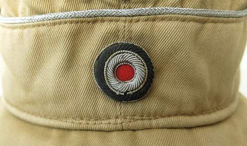 Luftwaffe tropical M41 officer's cloth billed field cap