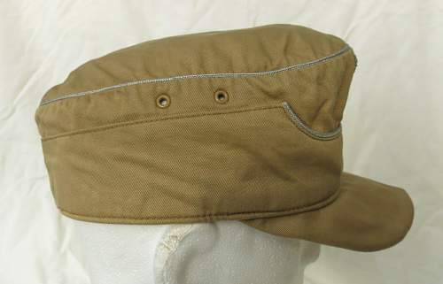 Luftwaffe tropical M41 officer's cloth billed field cap