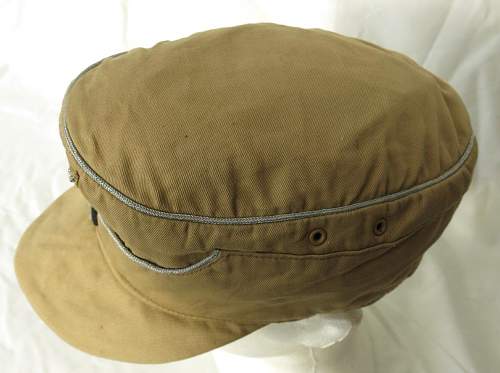 Luftwaffe tropical M41 officer's cloth billed field cap