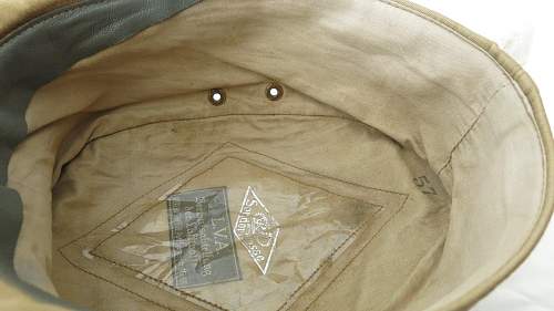 Luftwaffe tropical M41 officer's cloth billed field cap