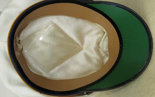 Luftwaffe flight section white top NCO/OR's visor cap