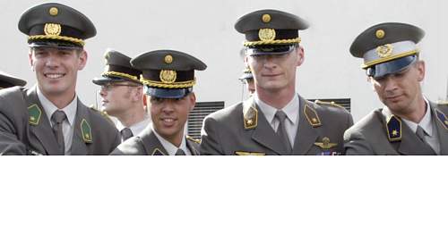 Current Bundesheer officer visor cap