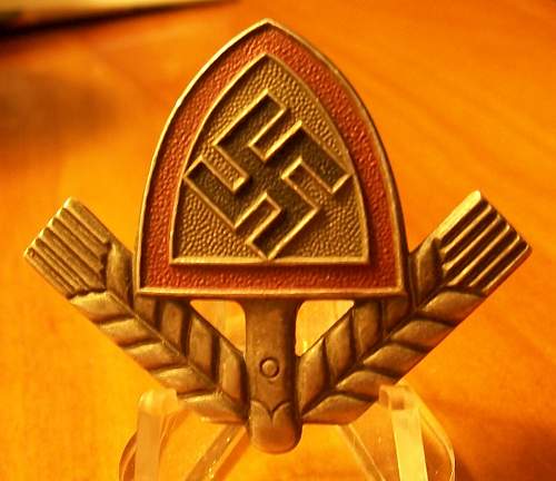 Reichsarbeitdienst Tuchmutze Emblems