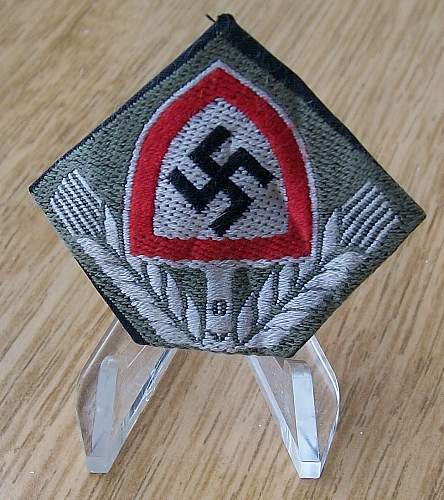 Reichsarbeitdienst Tuchmutze Emblems