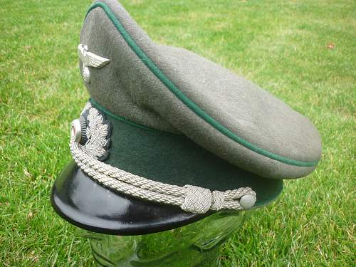 Army Officer Peaked Cap for Review