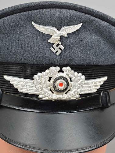 Luftwaffe black piped (pioneer) visor