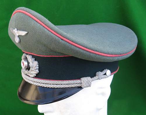 Heer Panzer officer visor cap by HPC