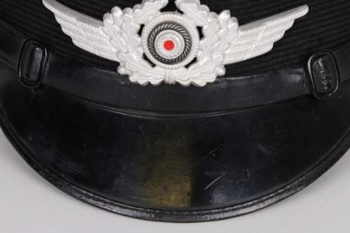 Luftwaffe Hermann Goring (RGG) EM visor by G A Hoffmann