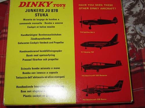 Dinky Battle of Britain Stuka.