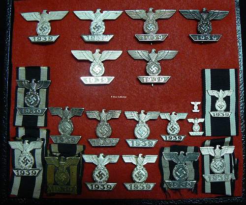 My Collection of 1939 Spange zum Eisernen Kreuzes 1er &amp; 2er Klasse 1914