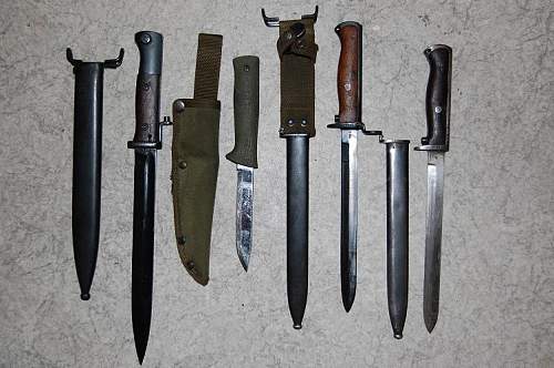 My collection of edged weapons