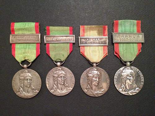 Portuguese Campaign Commemorative Service Medal Collection