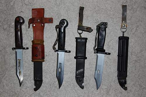 My collection of edged weapons