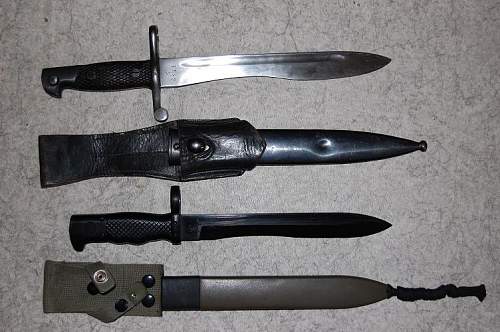 My collection of edged weapons