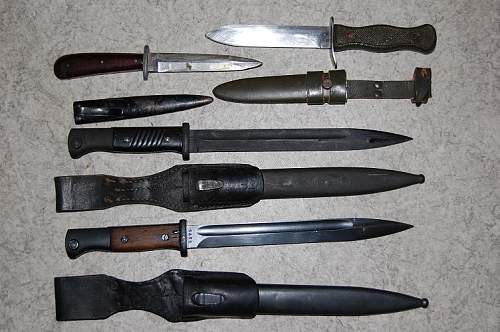 My collection of edged weapons