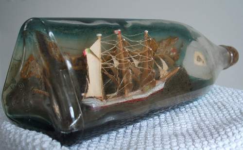 Interesting POW Ship in a Bottle