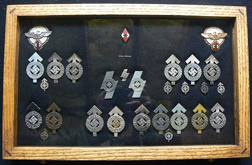 My collection of Hitler Jugend und Deutsches Jungvolk achievement awards.
