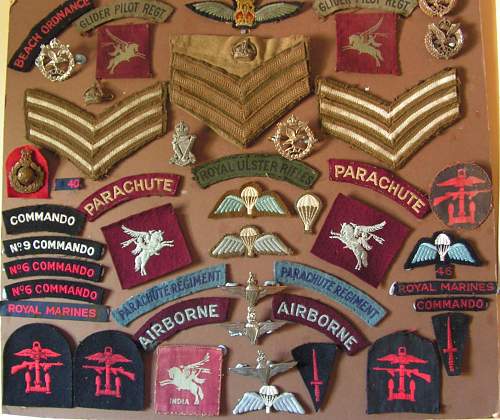small collection of British special forces insignia