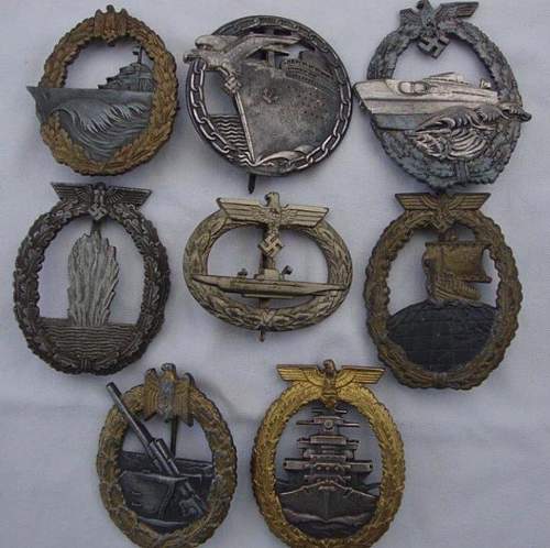 Some of my Kriegsmarine Awards