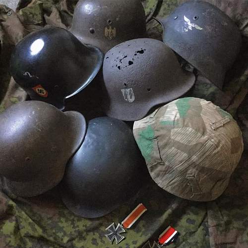 US, German and Soviet Helmets