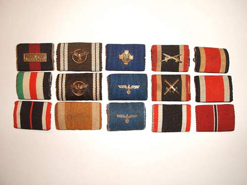 My Ribbon bars.