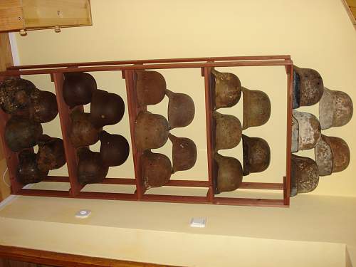 Small German steel helmet collection