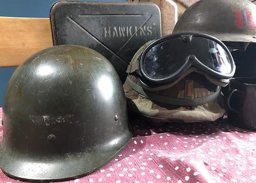 Militaria fair haul - helmet edition