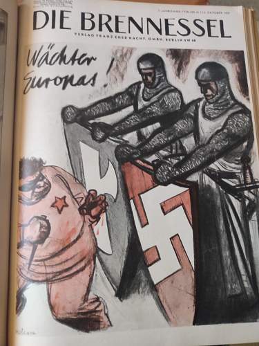 Nazi Satire &quot;Die Brennessel&quot;, 1937