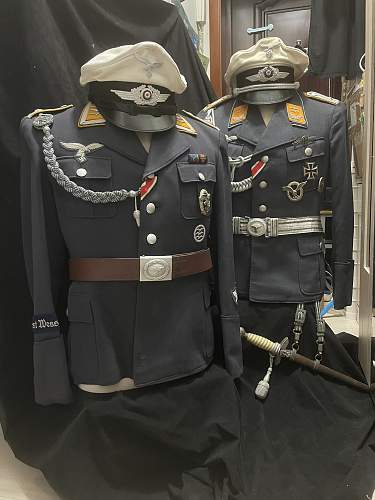 MY two luftwaffe pilot uniforms  set