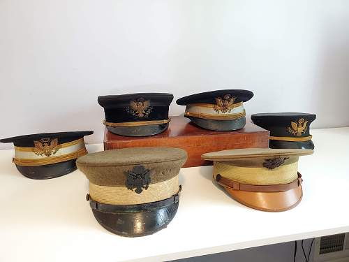 My small collection of pre-WW1 U.S. 1902-1912 officers caps