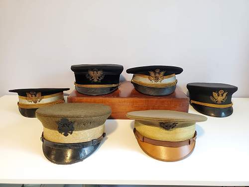 My small collection of pre-WW1 U.S. 1902-1912 officers caps