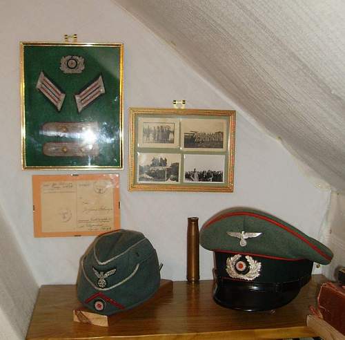 My Collection of German Army Service Caps.