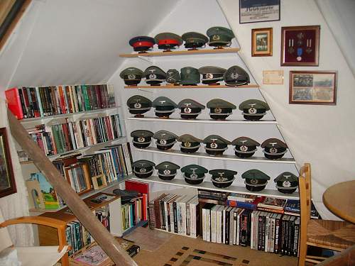 My Collection of German Army Service Caps.