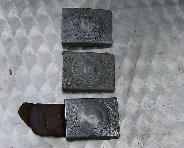 my dug up WH buckles