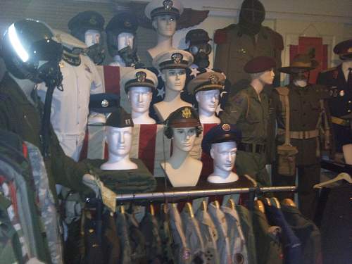 Some of my uniform collection on mannequins