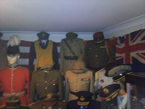 Some of my uniform collection on mannequins