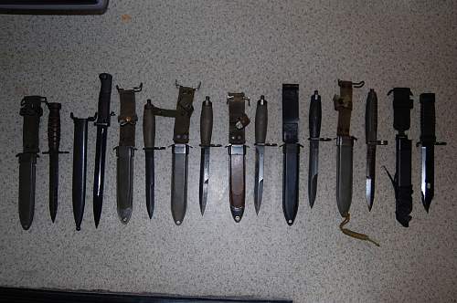 My collection of edged weapons