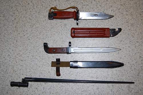 My collection of edged weapons