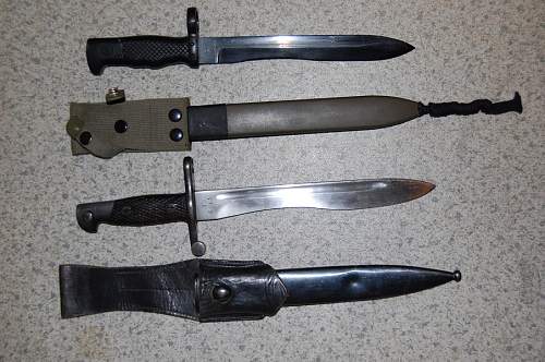 My collection of edged weapons