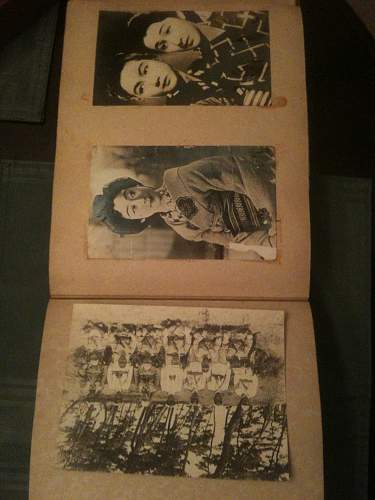 WW II Kamakazi death flag signed by Emperor along with death photo album including hand written letters.