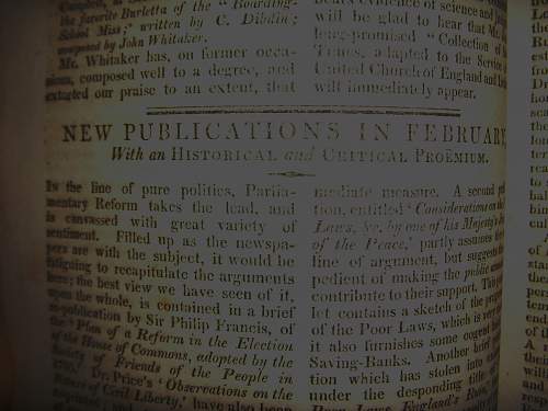 Rare collection of early 19th century periodical magazines.