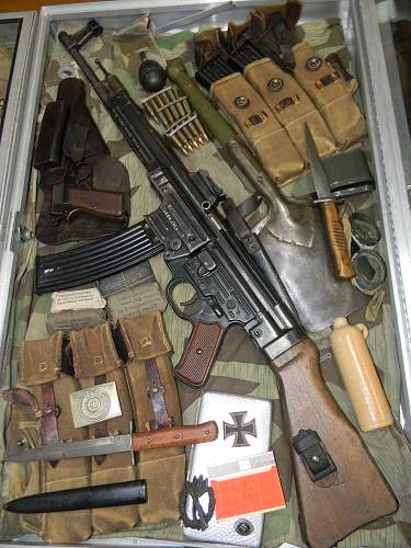 German battle equipment collection