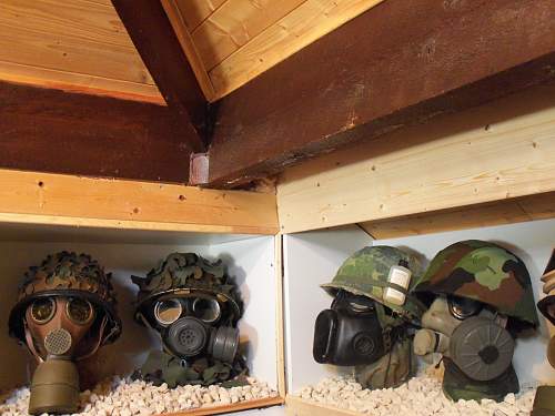 my headgear and gasmask display 2012