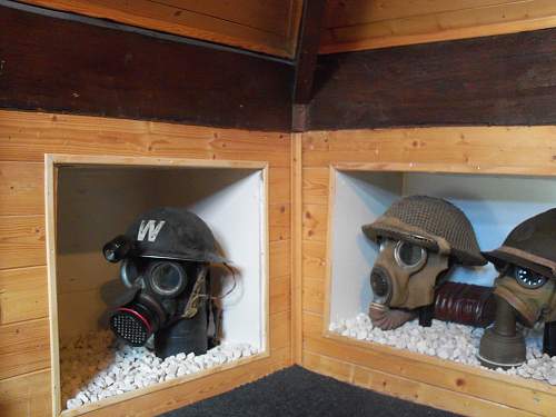 my headgear and gasmask display 2012