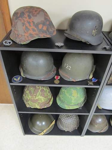 My wall o' helmets/room display