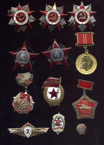 Some of my Soviet medal groups