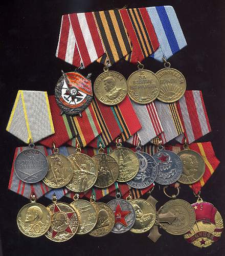 Some of my Soviet medal groups