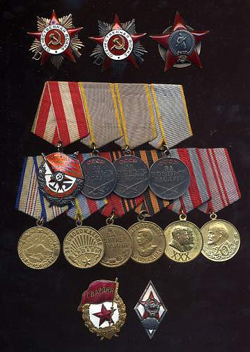 Some of my Soviet medal groups