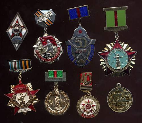 Some of my Soviet medal groups