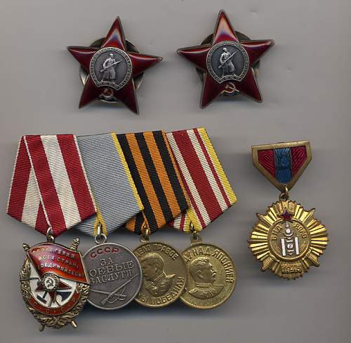 Some of my Soviet medal groups